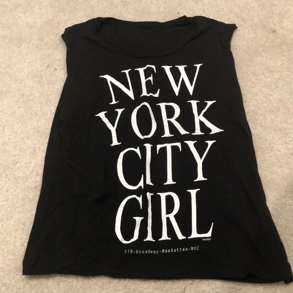 Brandy Melville Tops - Brandy Melville New York City girl muscle tank top